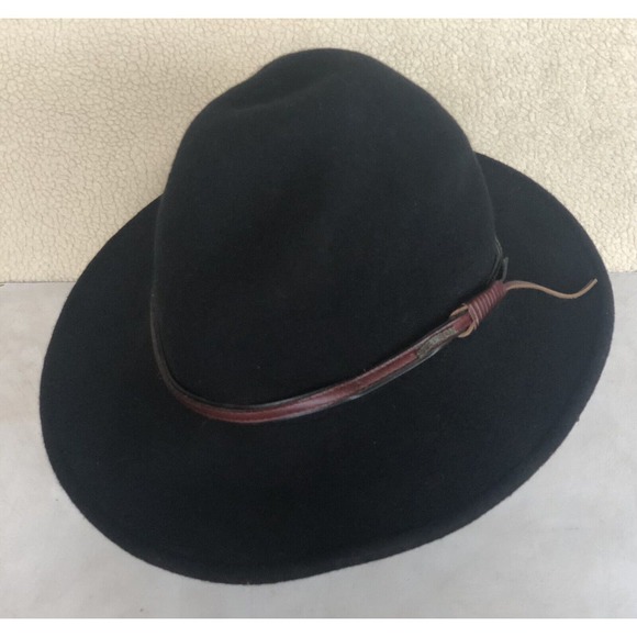 Stetson Unisex S Bozeman Outdoor Travel Hat Crushable Black Wool Leather Band main image 12